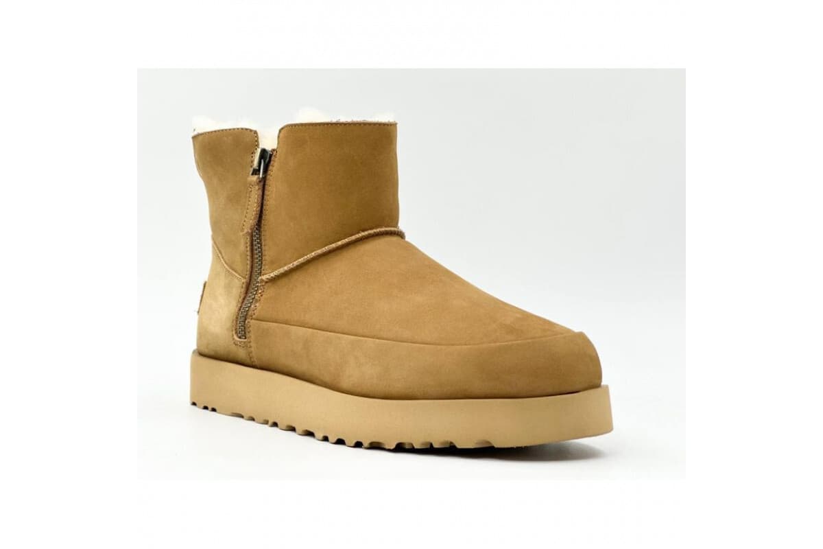 UGG Classic Zip Mini Suede Boot Коричневый — фото 2