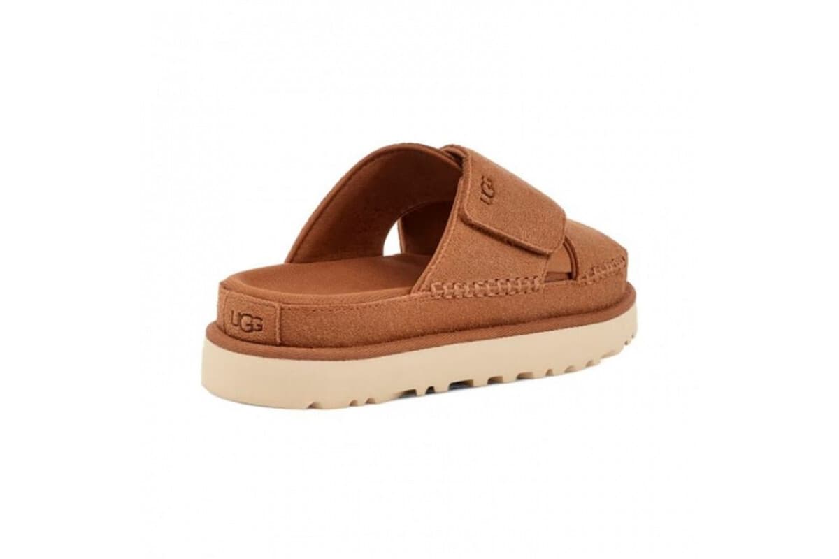 UGG Goldenstar Cross Slide Коричневый — фото 3