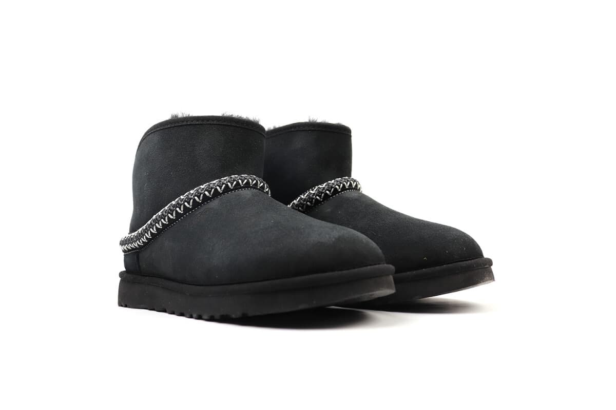 UGG Classic Mini Cresent Чёрный — фото 6