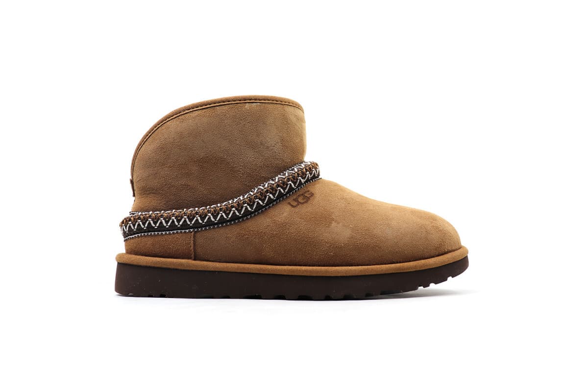 UGG Classic Mini Cresent Коричневый — фото 1