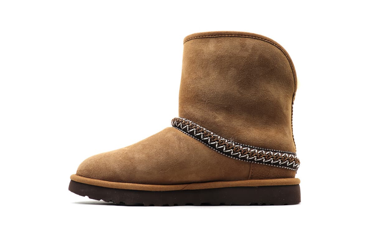 UGG Classic Short Cresent Коричневый — фото 3