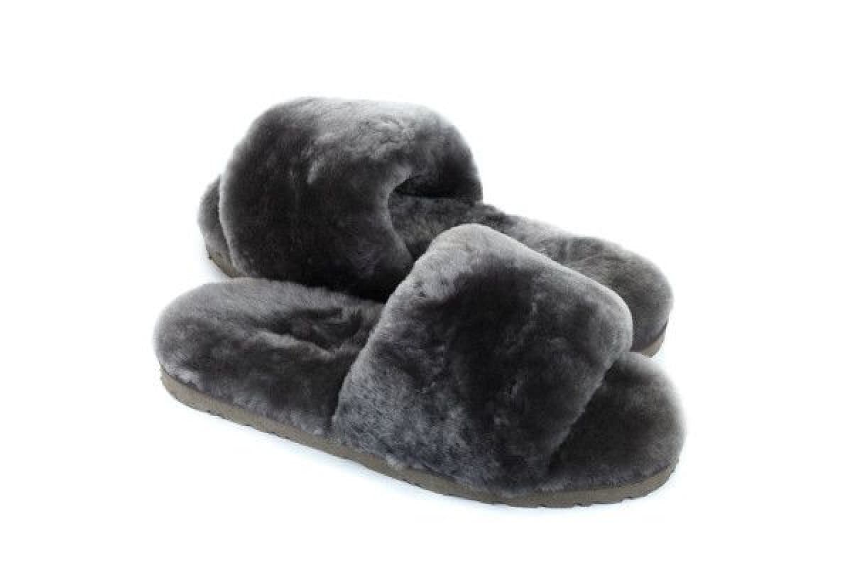 UGG Fluff Slide Slippers Серый — фото 1