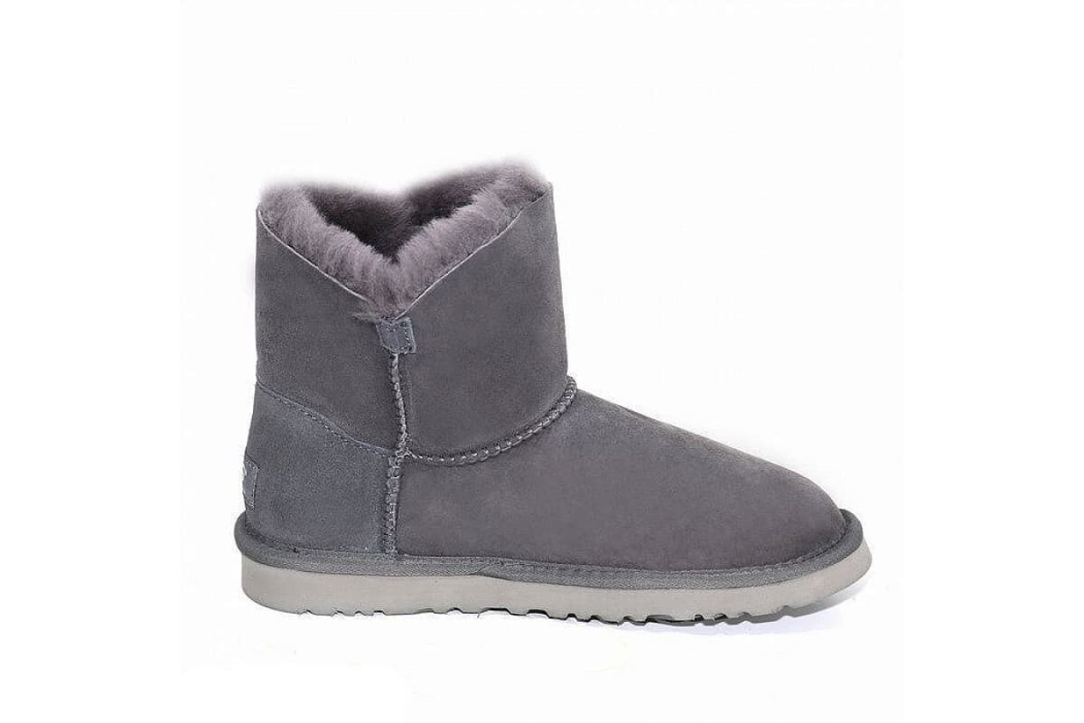UGG Mini Bailey Button II Серый — фото 4