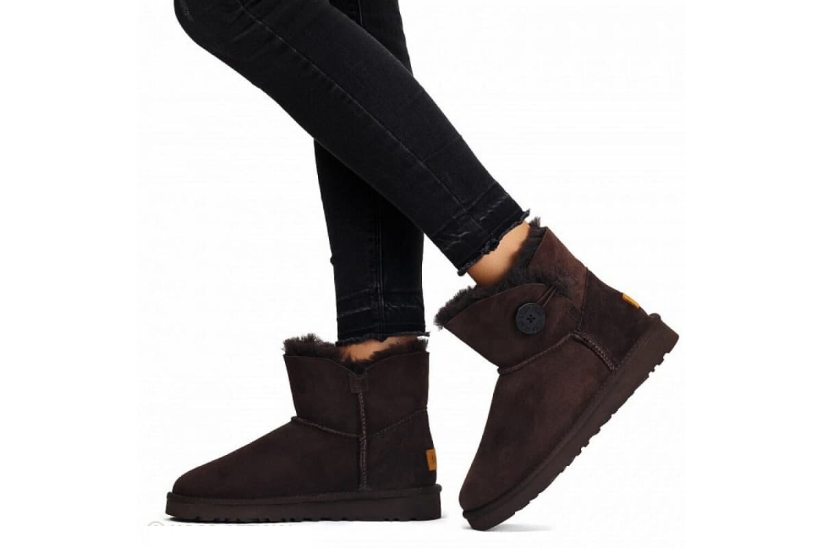 UGG Mini Bailey Button II Коричневый — фото 5