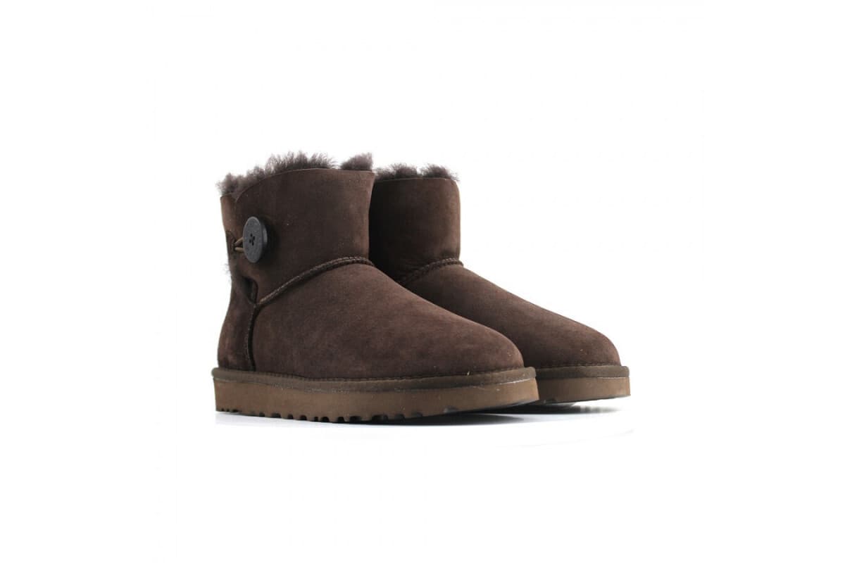 UGG Mini Bailey Button II Коричневый — фото 4