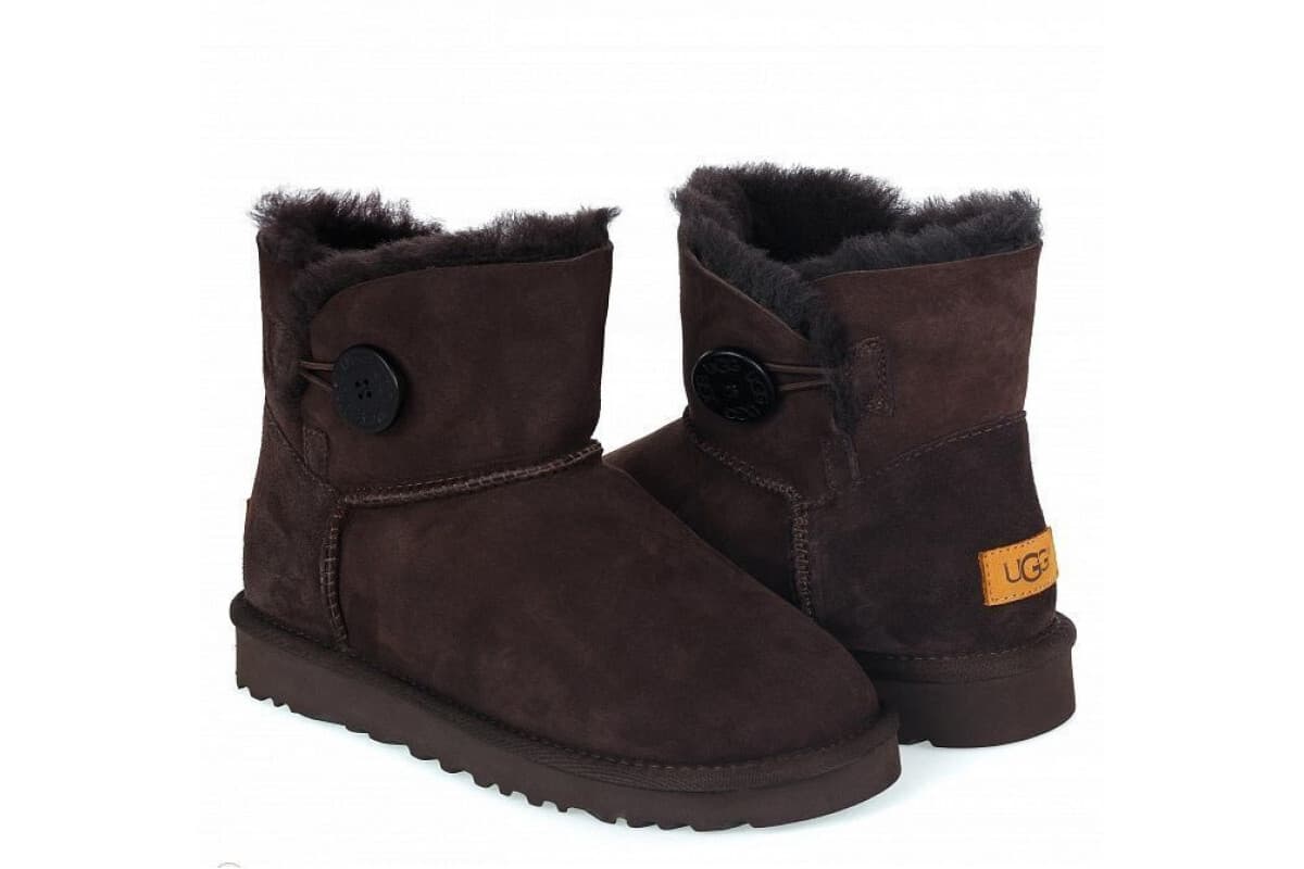 UGG Mini Bailey Button II Коричневый — фото 1
