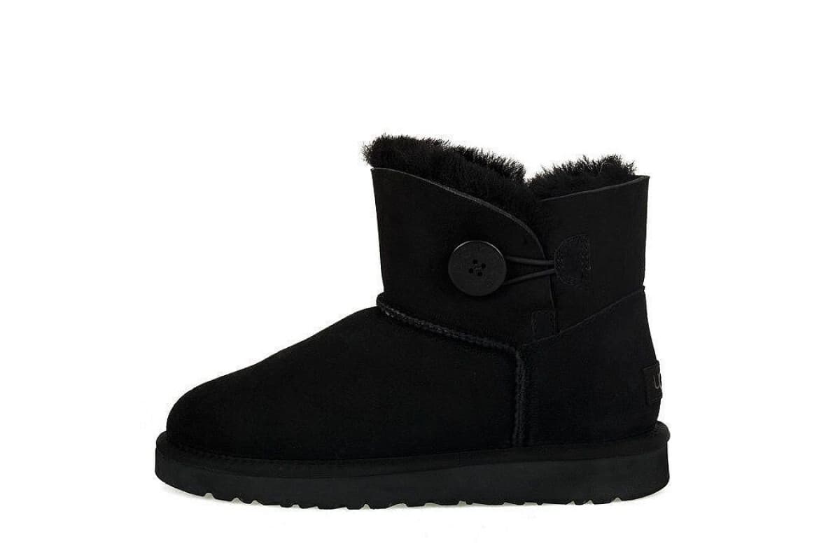 UGG Mini Bailey Button II Чёрный — фото 3