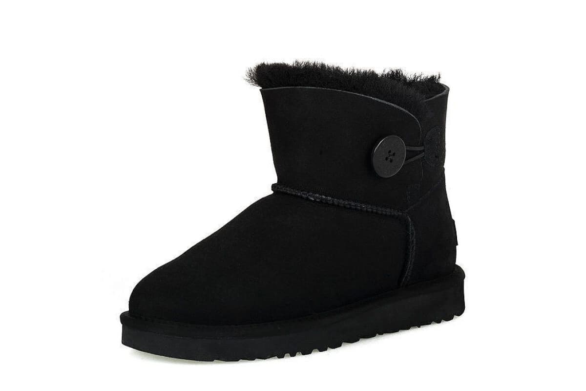 UGG Mini Bailey Button II Чёрный — фото 2