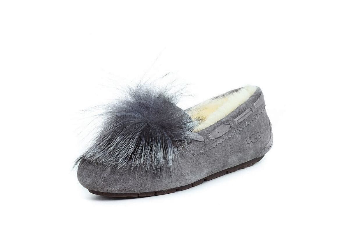UGG Dakota Pom Pom Серый — фото 2