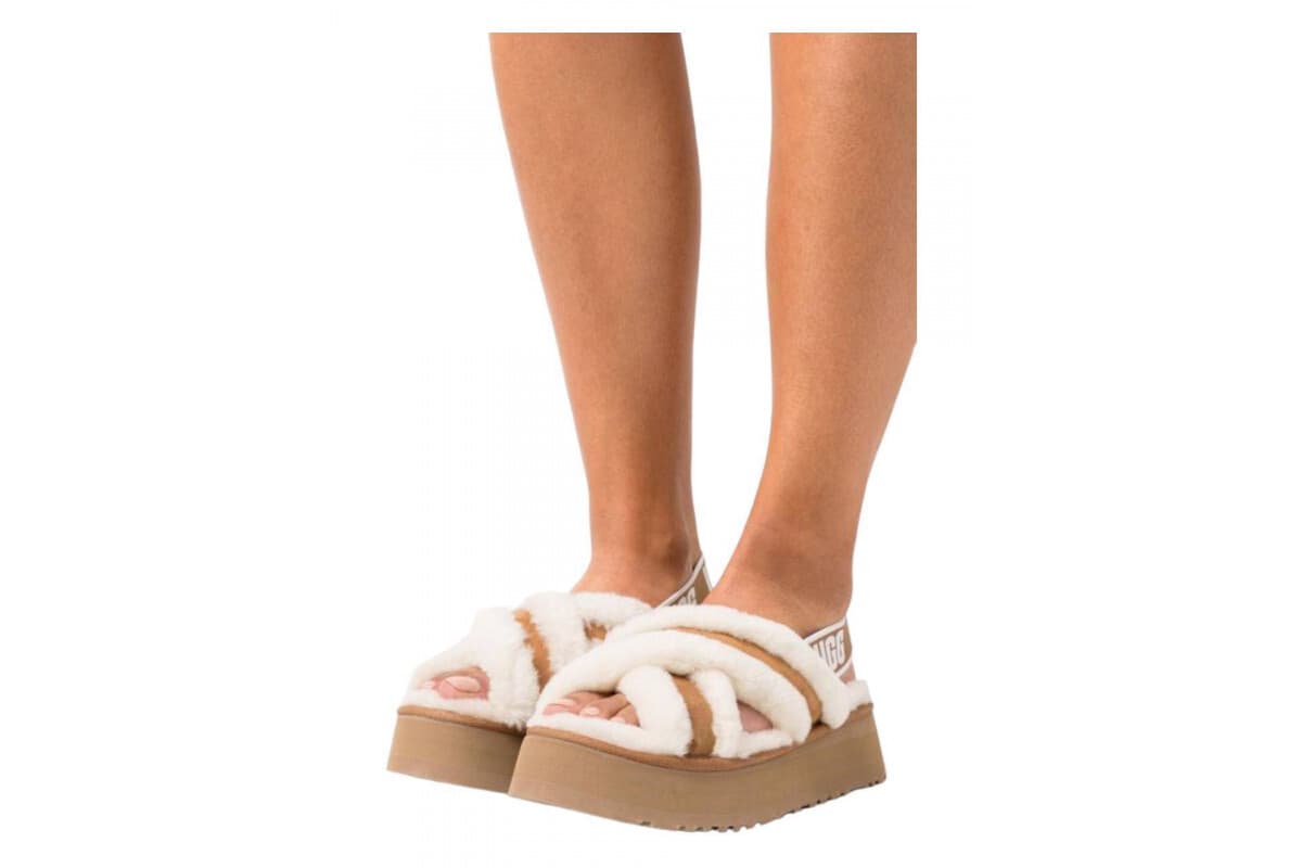 UGG W Disco Cross Slide Коричневый — фото 6