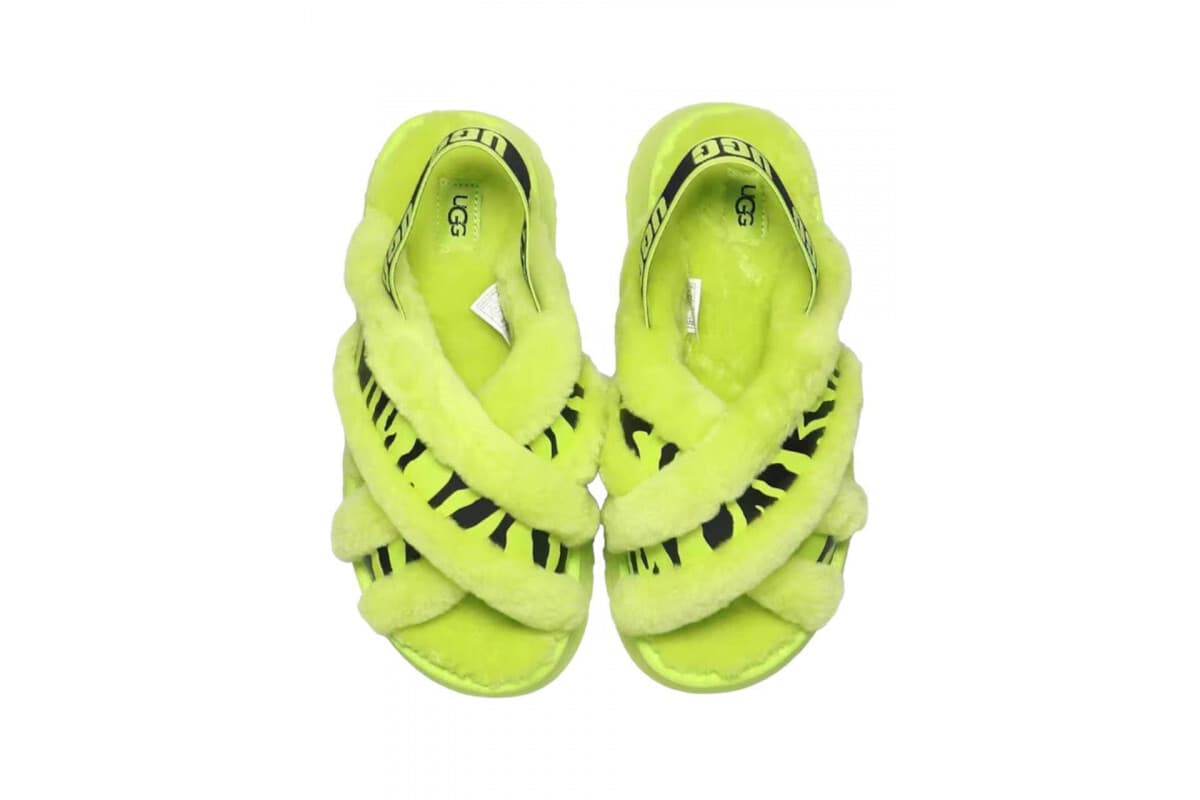 UGG W Disco Cross Slide Animalia Key Зелёный — фото 6