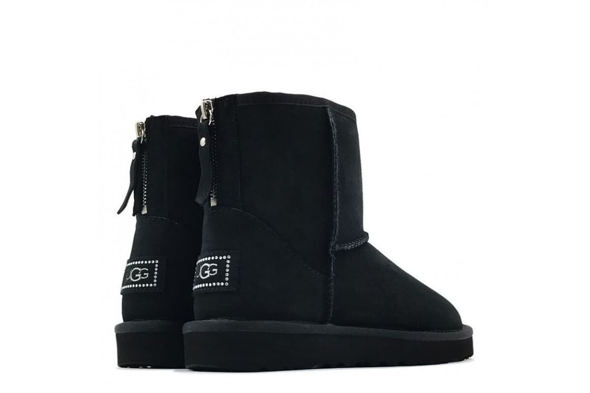 UGG Classic Mini Zip Чёрный — фото 1