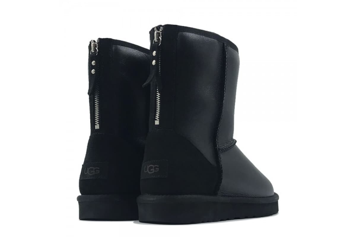 UGG Mens Classic Short Zip Чёрный — фото 2