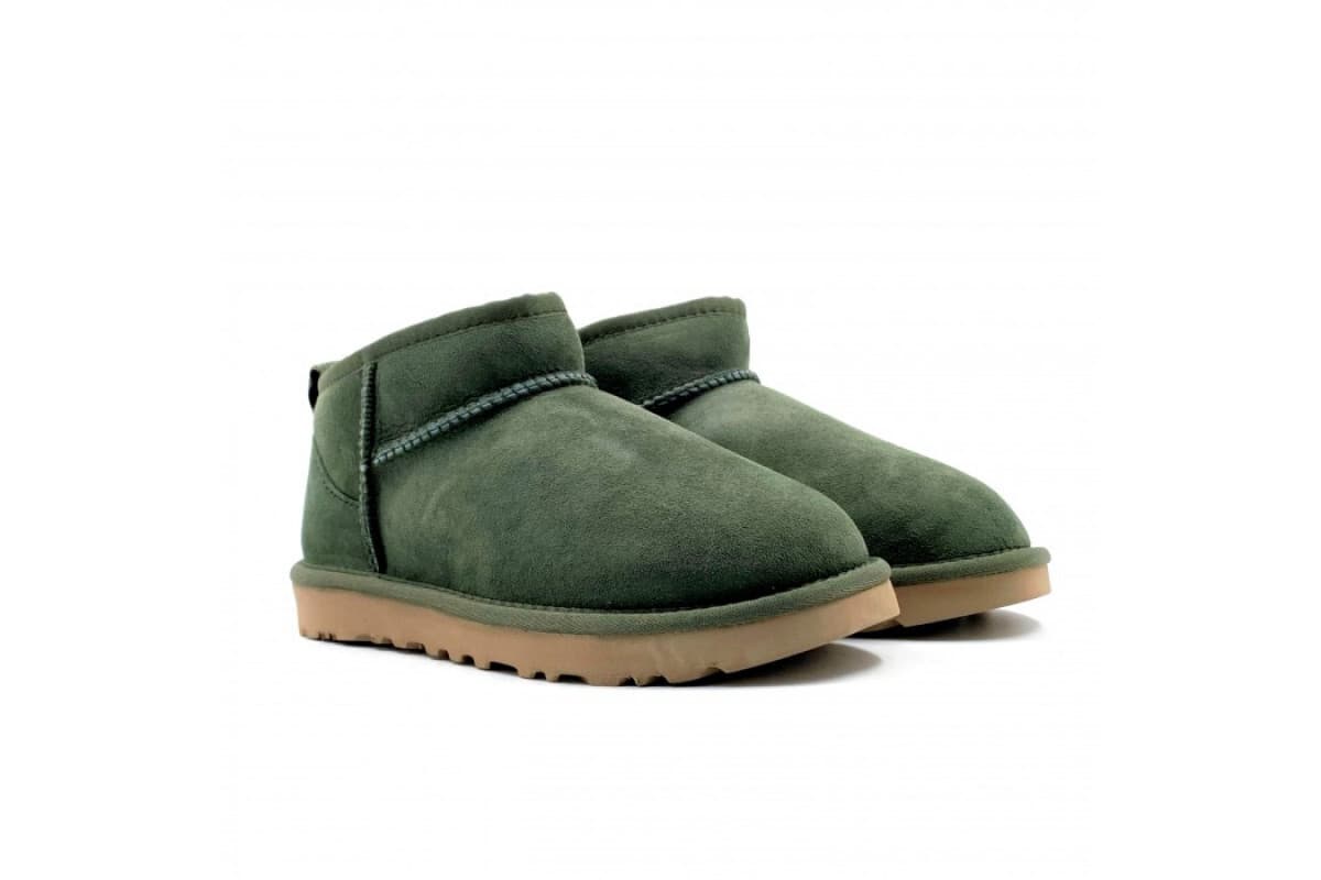 UGG Mens Classic Ultra Mini II Хаки — фото 2
