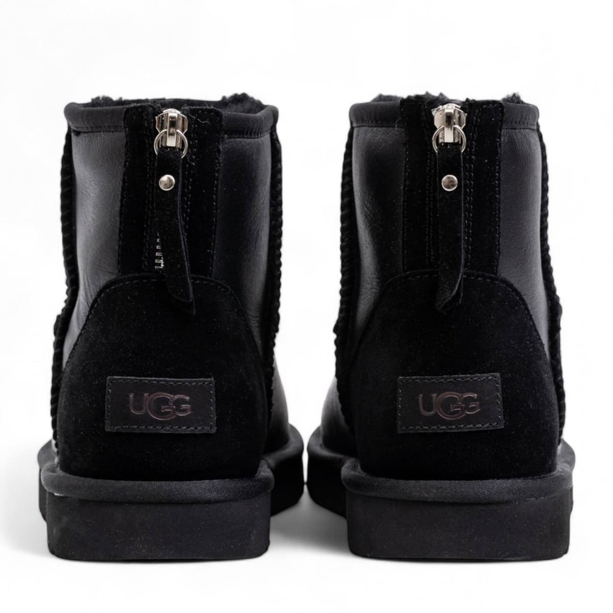 UGG Mens Classic Mini Zip Чёрный — фото 5