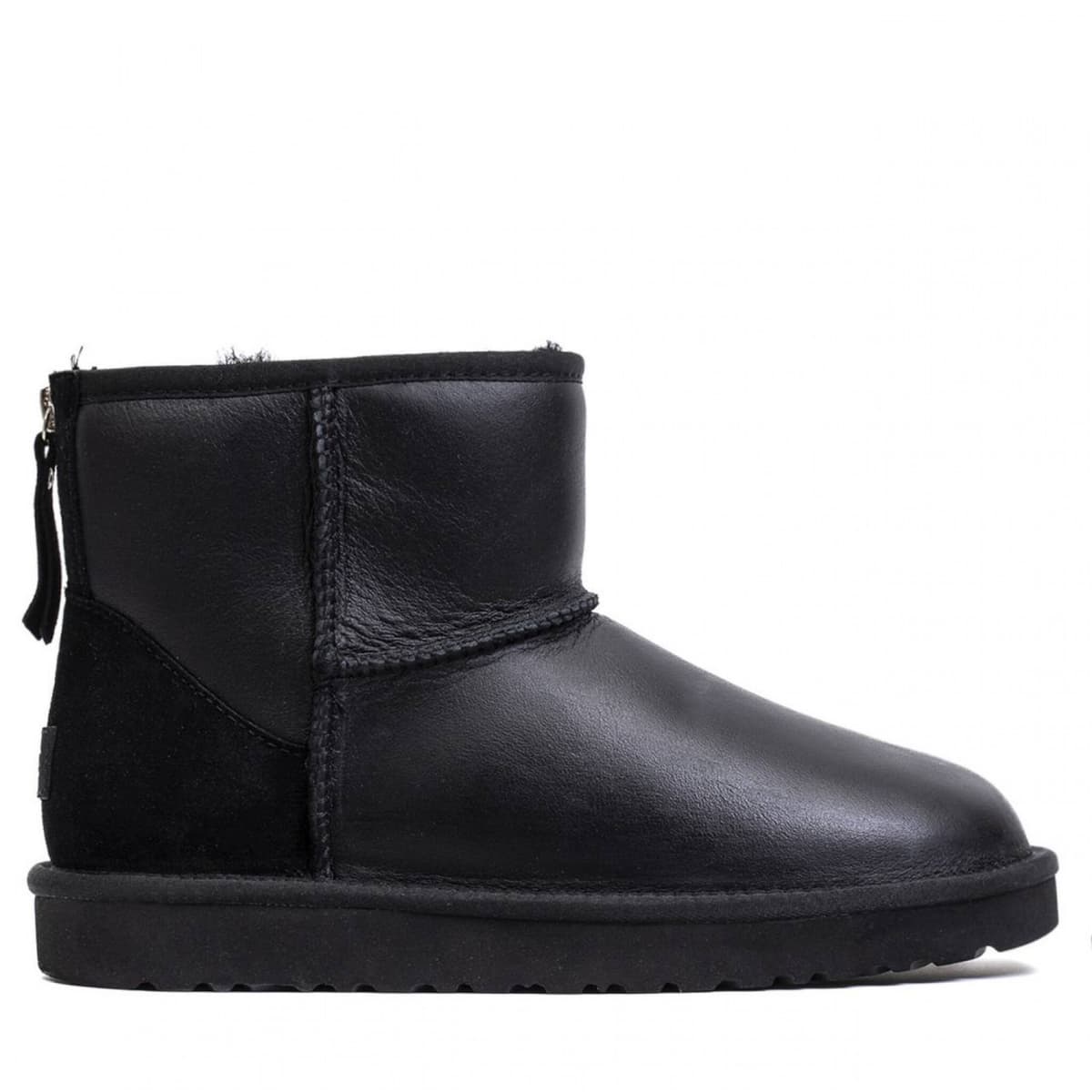 UGG Mens Classic Mini Zip Чёрный — фото 1