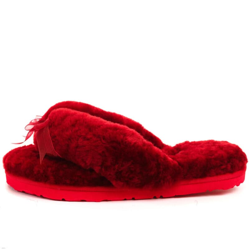 Ugg Fluff Flip Flop II Красный — фото 3