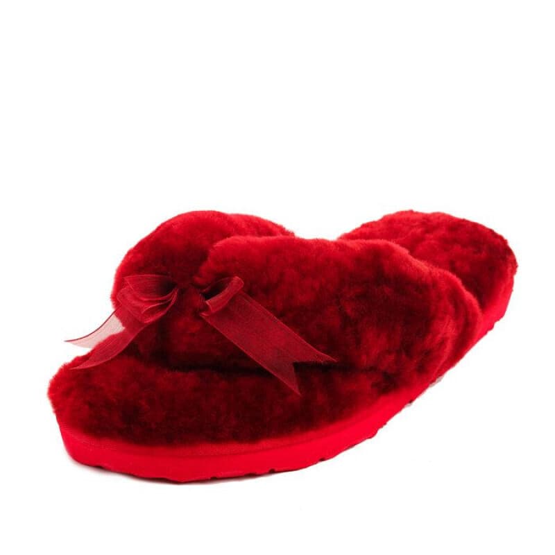 Ugg Fluff Flip Flop II Красный — фото 4