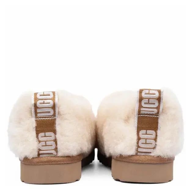 Ugg Hailey Fluff Slippers Бежевый — фото 5