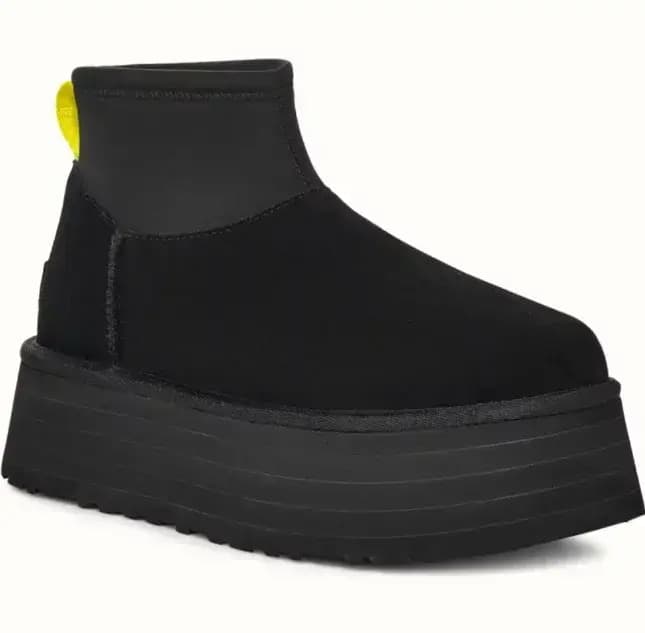 Ugg Classic Platform Dipper Mini Чёрный — фото 2