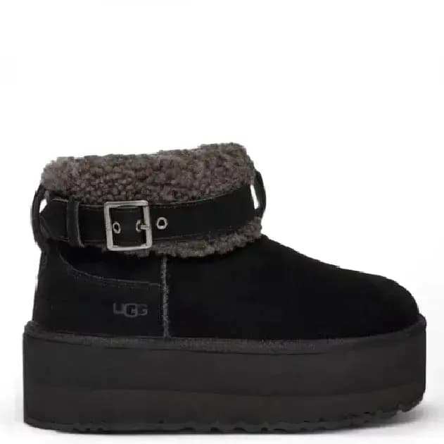 Ugg Ultra Mini Belted Roller Platform Чёрный — фото 1