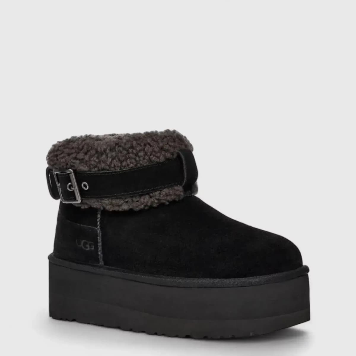Ugg Ultra Mini Belted Roller Platform Чёрный — фото 2