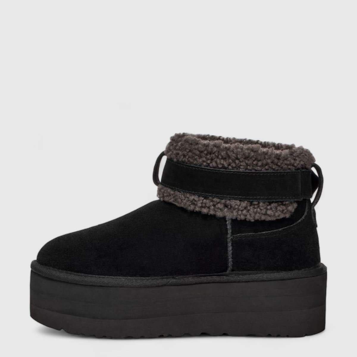 Ugg Ultra Mini Belted Roller Platform Чёрный — фото 3