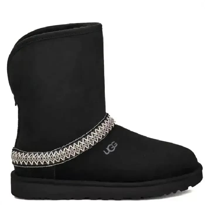 Ugg Classic Short Crescent Чёрный — фото 2