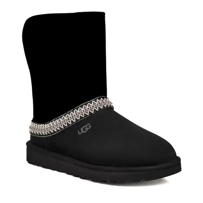 Ugg Classic Short Crescent Чёрный — фото 3