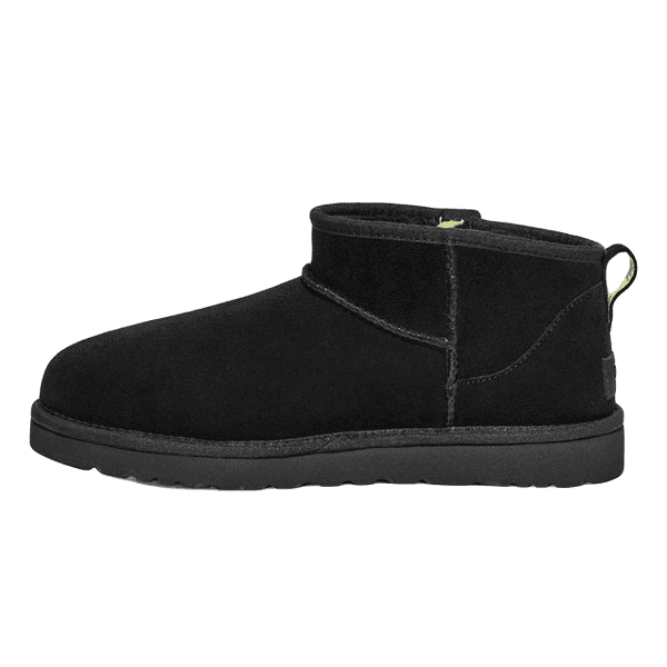 UGG CLASSIC ULTRA MINI ZIP BOOT Чёрный — фото 3
