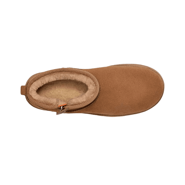 UGG CLASSIC ULTRA MINI ZIP BOOT Коричневый — фото 3
