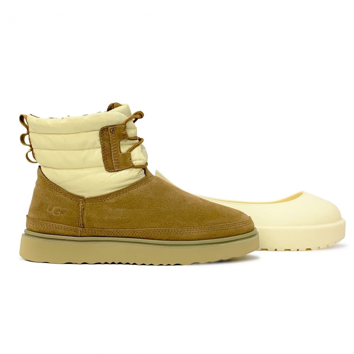 Угги UGG Men's Classic Mini Lace-Up Weather Серый — фото 6
