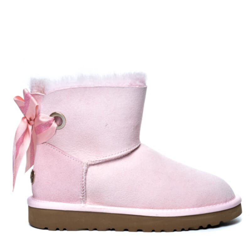 Угги Bailey Bow Mini Customizable Розовый — фото 3