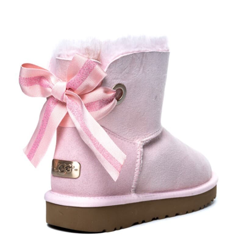 Угги Bailey Bow Mini Customizable Розовый — фото 5