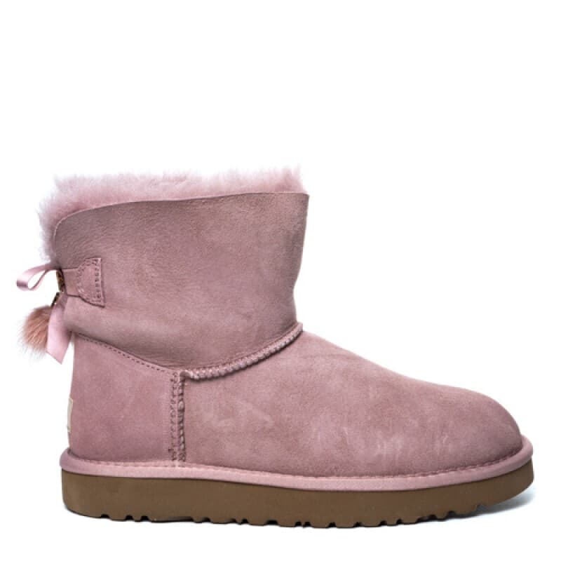 Угги Bailey Bow Mini Tassel Розовый — фото 3
