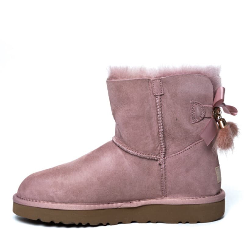 Угги Bailey Bow Mini Tassel Розовый — фото 4