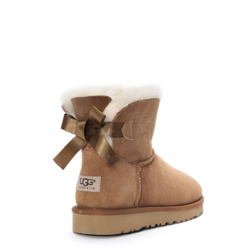 Угги Bailey Bow Mini Коричневый — фото 4