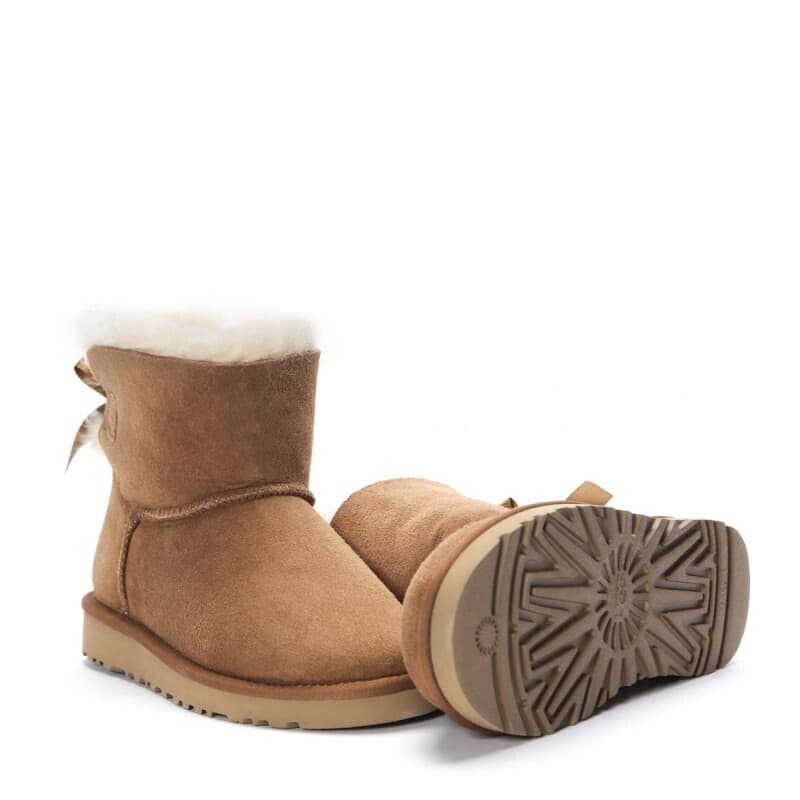 Угги Bailey Bow Mini Коричневый — фото 6