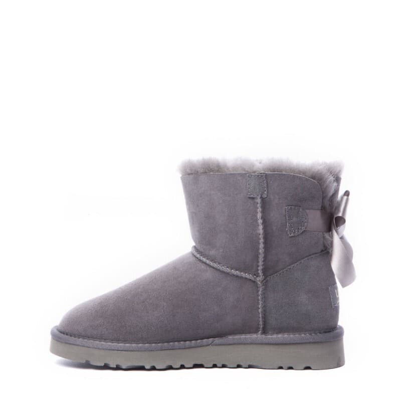 Угги Bailey Bow Mini Серый — фото 3