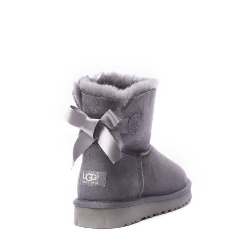 Угги Bailey Bow Mini Серый — фото 5