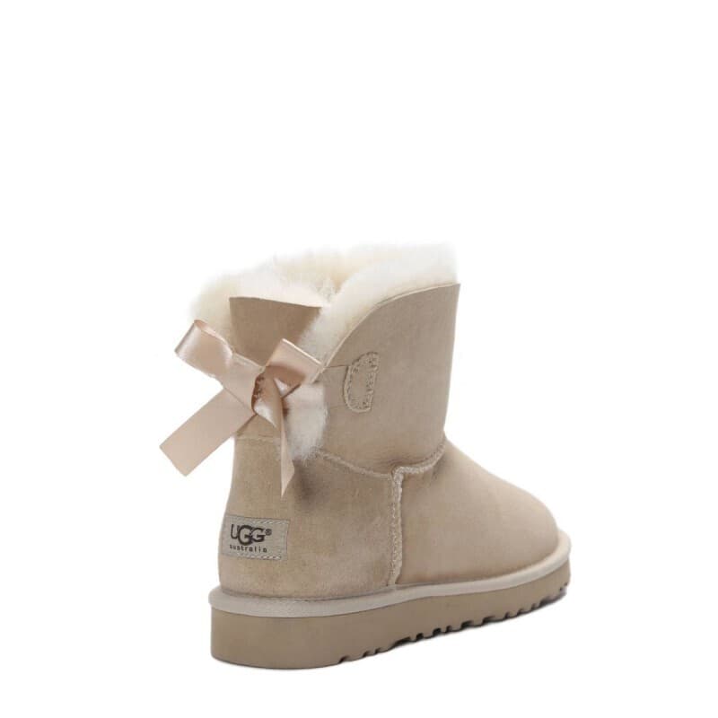 Угги Bailey Bow Mini Бежевый — фото 5