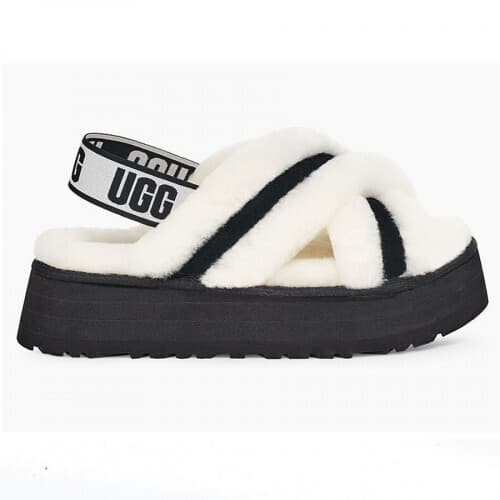 Тапочки Ugg disco color clide Белый — фото 1