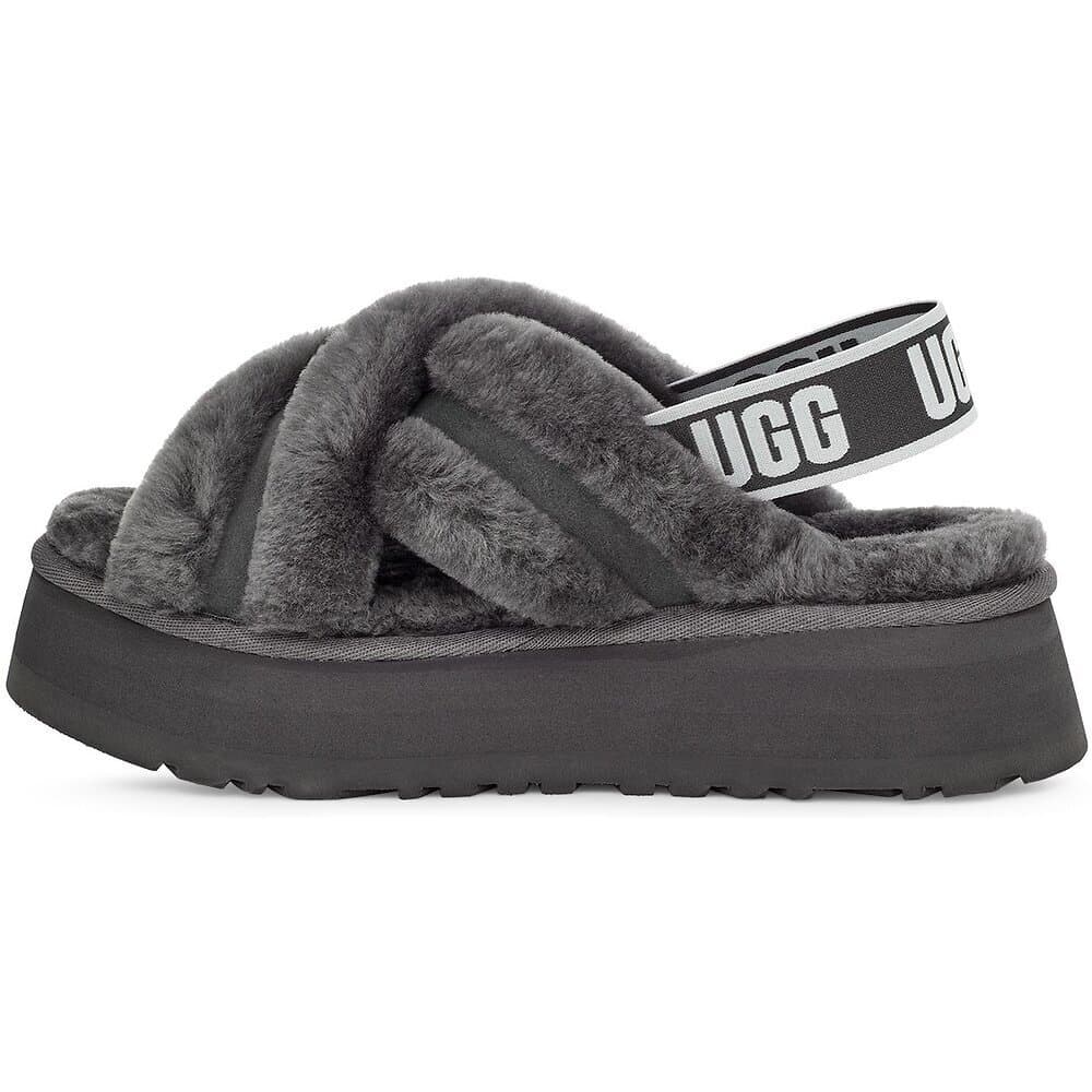 Тапочки Ugg Disco Color Slide Charcoal Чёрный — фото 3