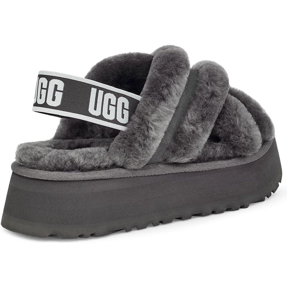 Тапочки Ugg Disco Color Slide Charcoal Чёрный — фото 4