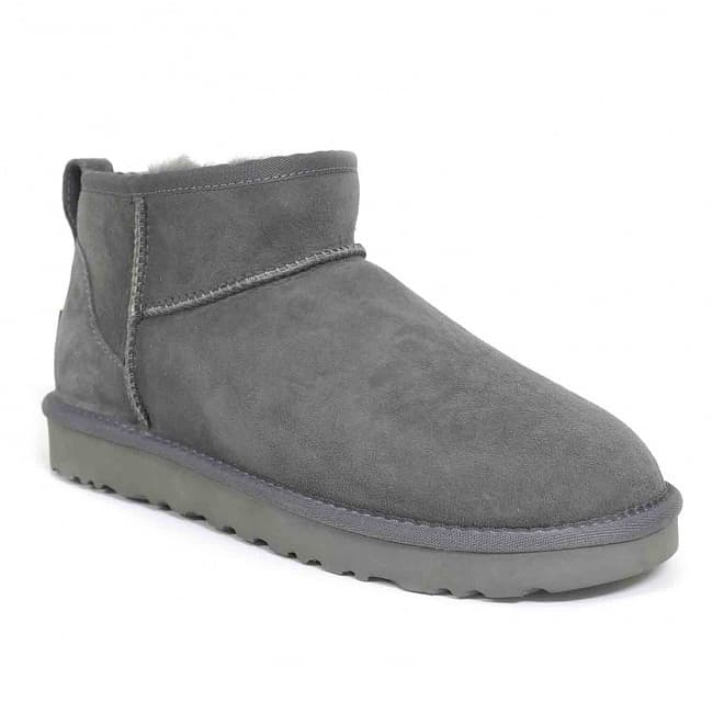 Угги Ugg Women's Classic Ultra Mini Серый — фото 4