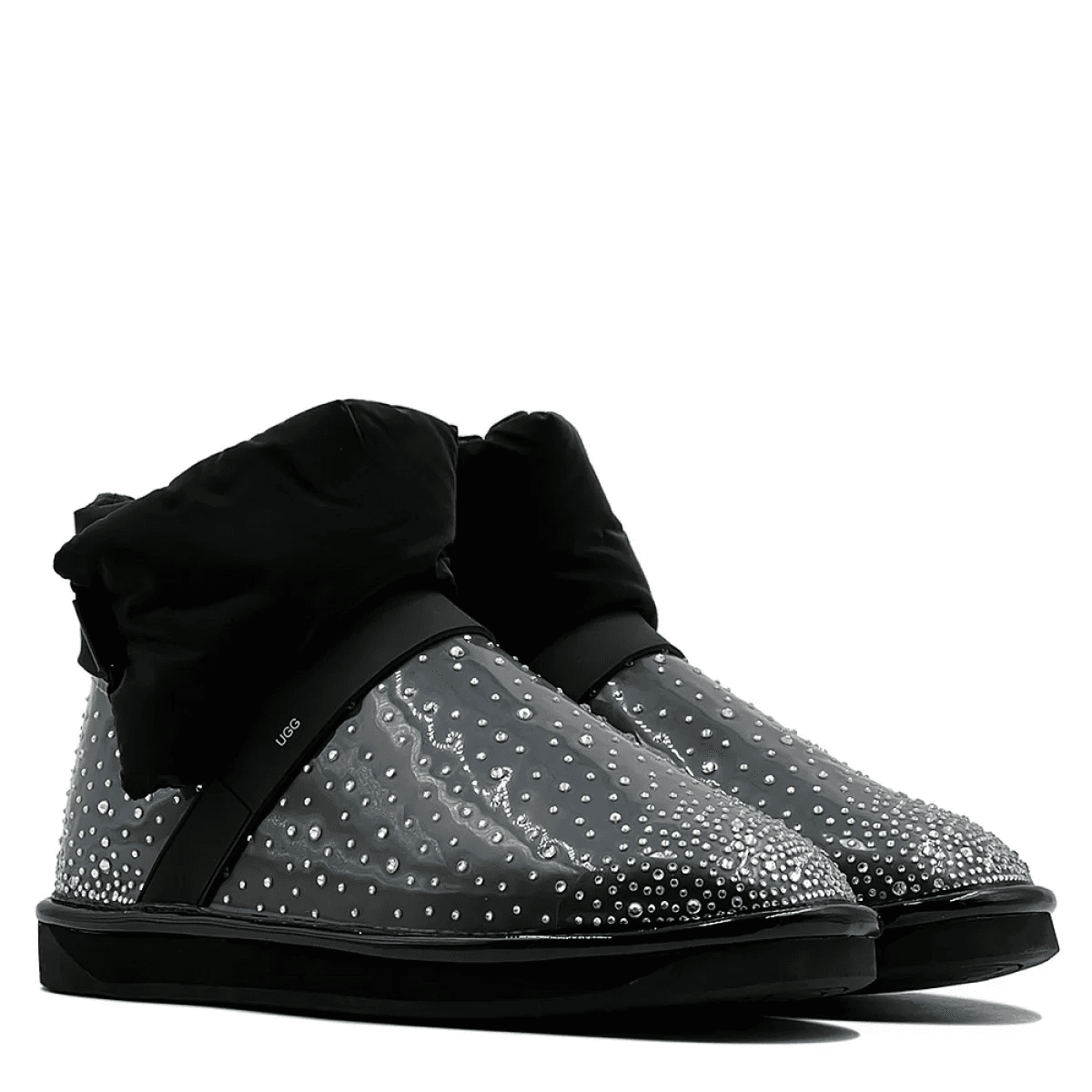 Угги Ugg Clear Quilty Boot Bling Чёрный — фото 1