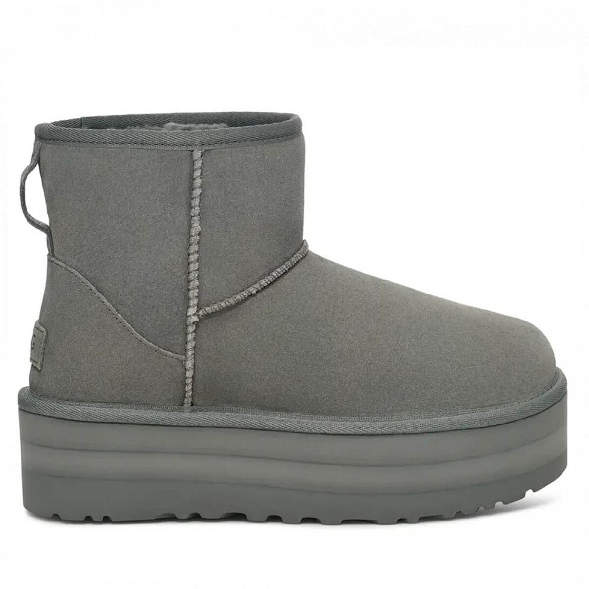Угги UGG Classic Mini Platform Серый — фото 1
