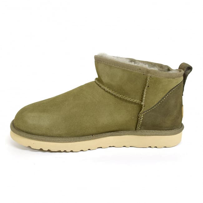 Угги Ugg Men's Classic Ultra Mini Хаки — фото 3