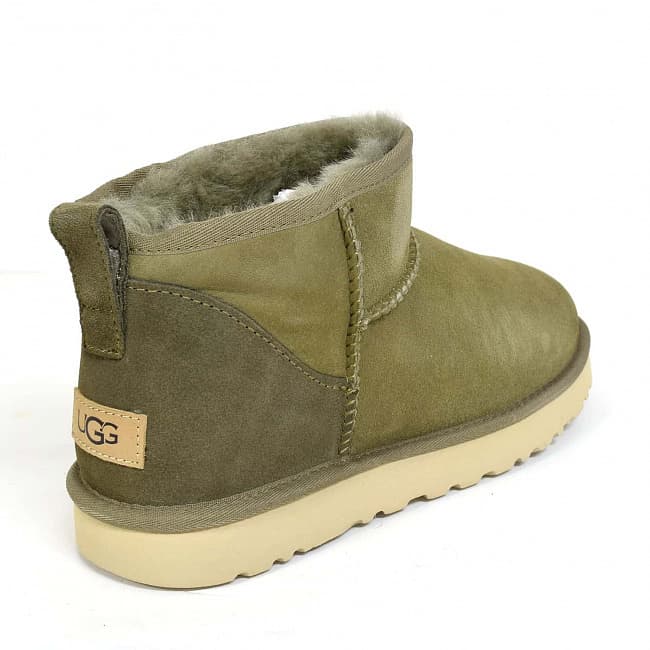 Угги Ugg Men's Classic Ultra Mini Хаки — фото 2
