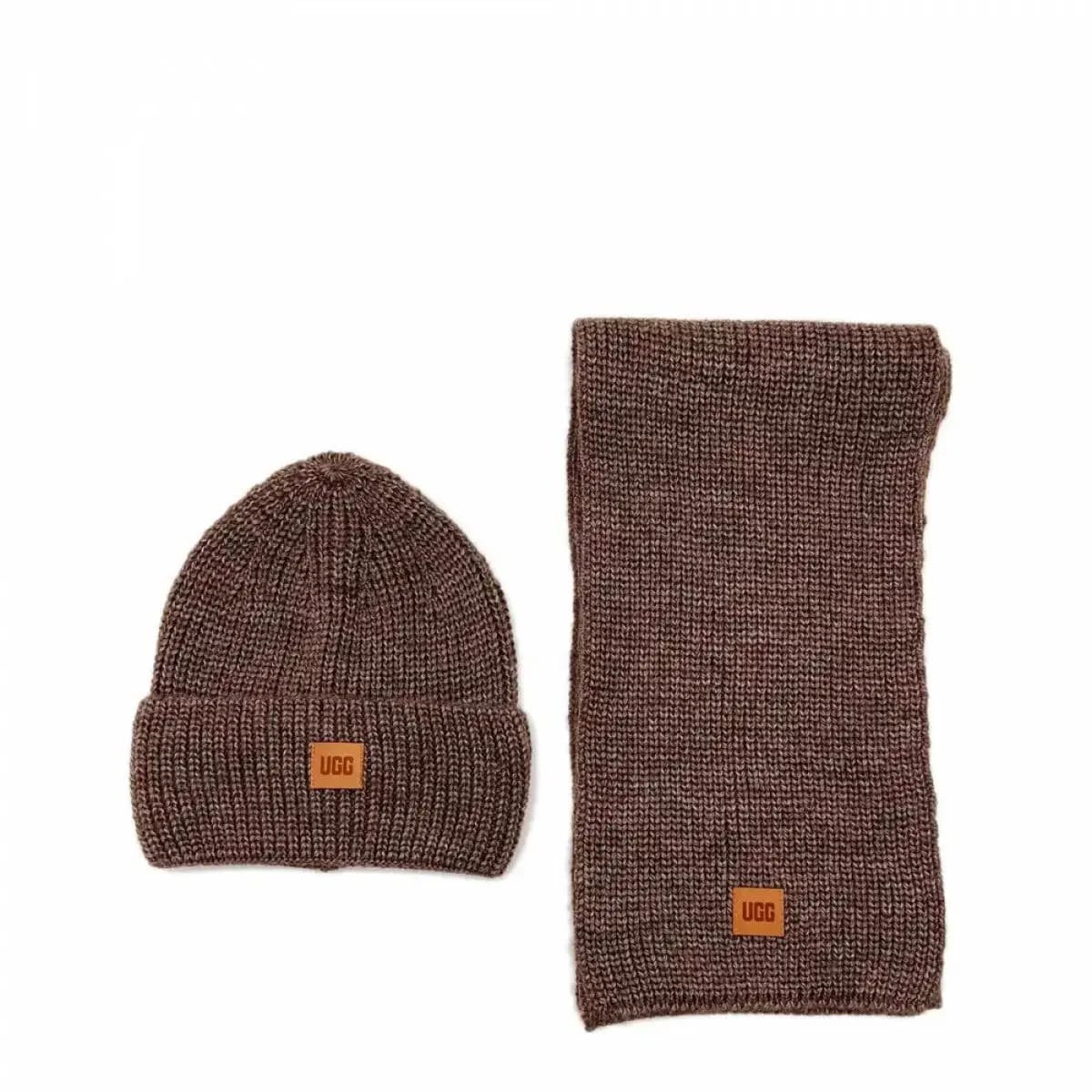 Ugg Chunky Rib Knit Beanie Sen Коричневый — фото 1